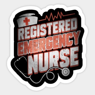 Emergency Nurse Funny Humor RN T-Shirt Sticker